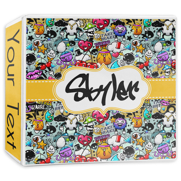 Custom Graffiti 3-Ring Binder - 3 inch (Personalized)