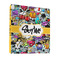 Graffiti 3 Ring Binder - Full Wrap - 1" (Personalized)