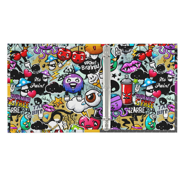 Graffiti 3 Ring Binders - Full Wrap - 1" - OPEN INSIDE