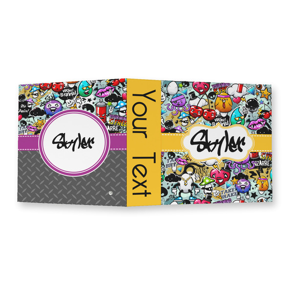 Graffiti 3 Ring Binders - Full Wrap - 2" - OPEN OUTSIDE