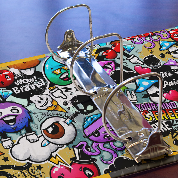 Graffiti 3 Ring Binders - Full Wrap - 3" - DETAIL
