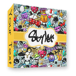 Graffiti 3 Ring Binder - Full Wrap - 3" (Personalized)