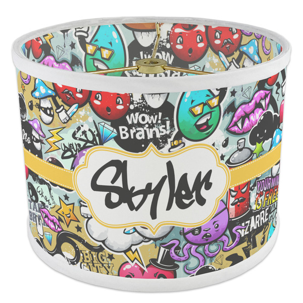 Graffiti 8" Drum Lampshade - ANGLE Poly-Film