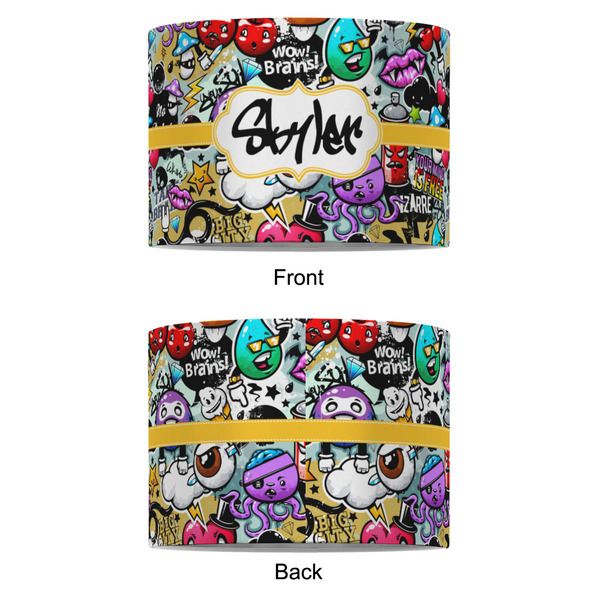 Graffiti 8" Drum Lampshade - APPROVAL (Fabric)
