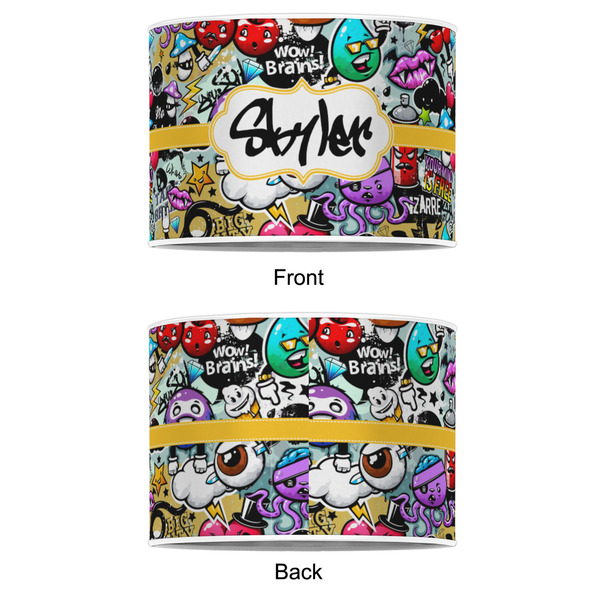 Graffiti 8" Drum Lampshade - APPROVAL (Poly Film)