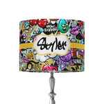 Graffiti 8" Drum Lamp Shade - Fabric (Personalized)
