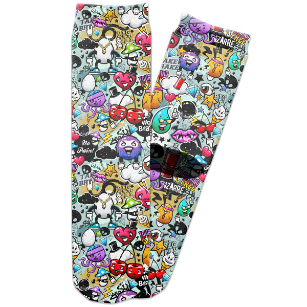Custom Graffiti Adult Crew Socks