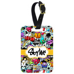Graffiti Metal Luggage Tag w/ Name or Text
