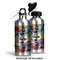 Graffiti Aluminum Water Bottle - Alternate lid options
