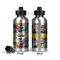 Graffiti Aluminum Water Bottle - Front and Back