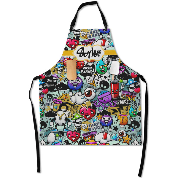 Custom Graffiti Apron With Pockets w/ Name or Text