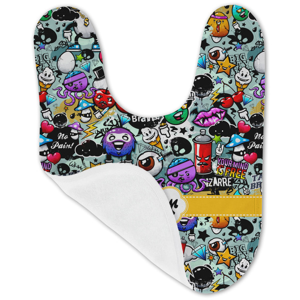 Graffiti Baby Bib - AFT folded