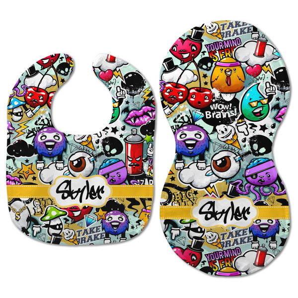 Graffiti Baby Bib & Burp Set - Approval (new bib & burp)