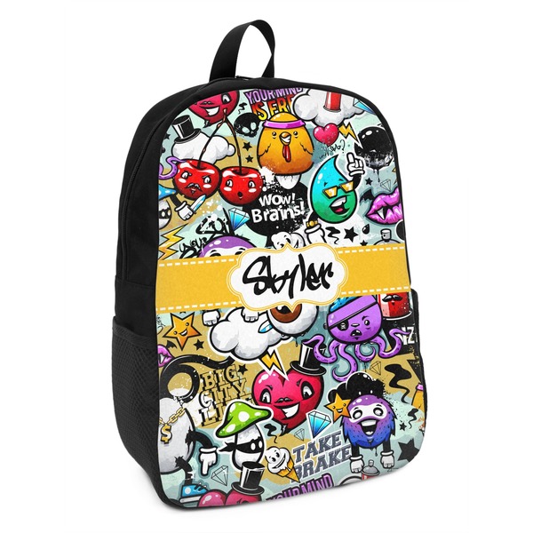 Custom Graffiti Kids Backpack (Personalized)