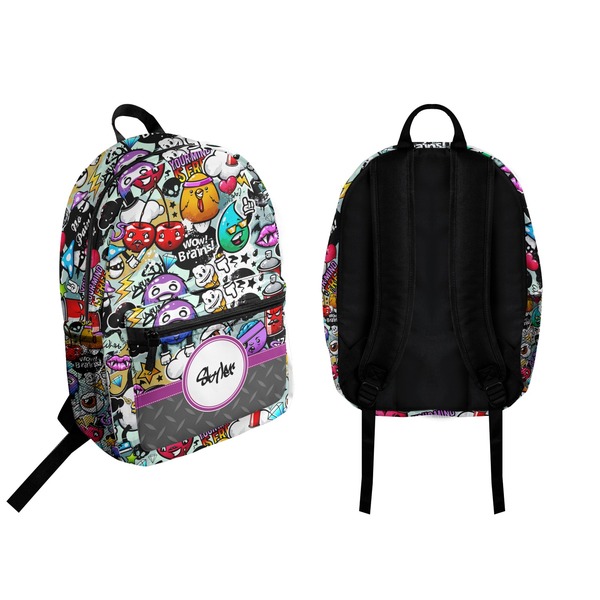 Graffiti Backpack front and back - Apvl