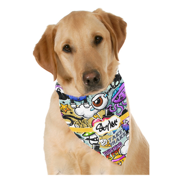 Custom Graffiti Dog Bandana Scarf w/ Name or Text