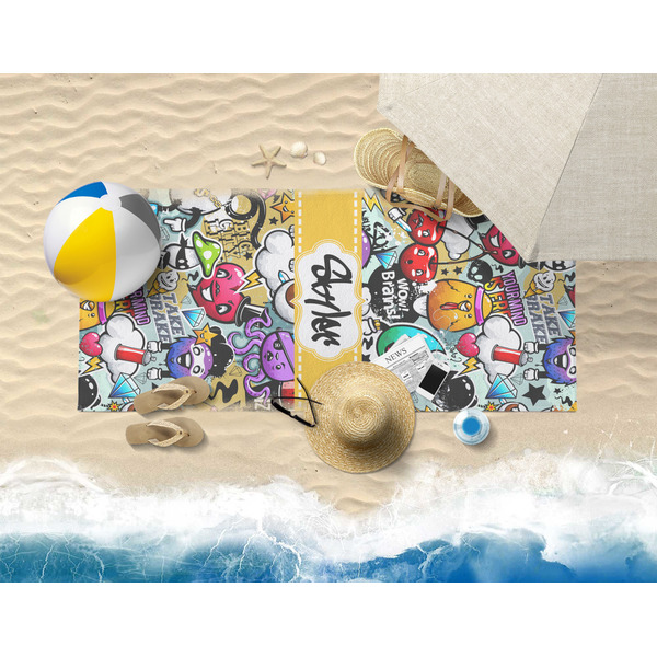 Graffiti Beach Towel Lifestyle
