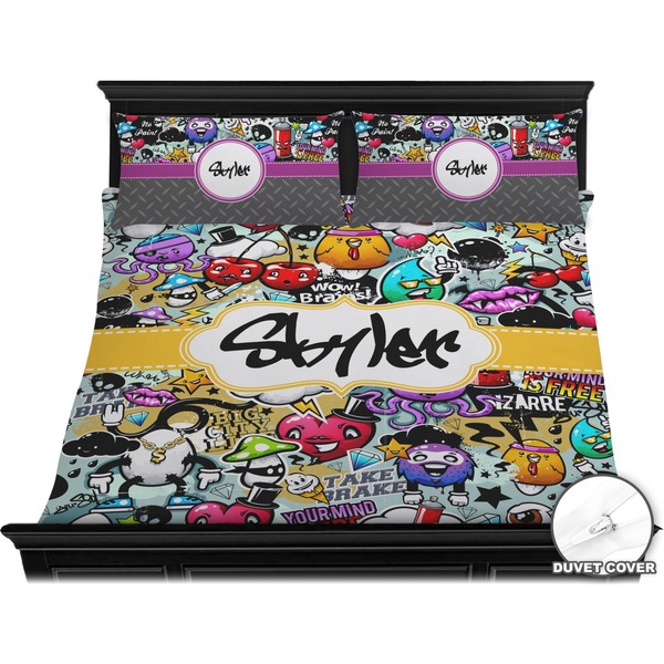 Graffiti Bedding Set (King) - Duvet