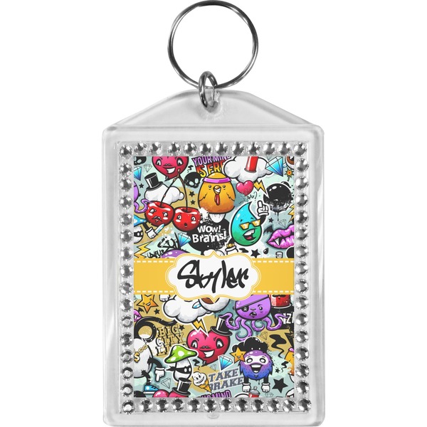 Custom Graffiti Bling Keychain (Personalized)