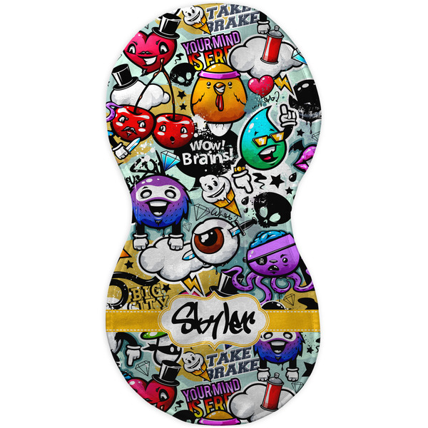 Graffiti Burp Peanut Shaped Flat