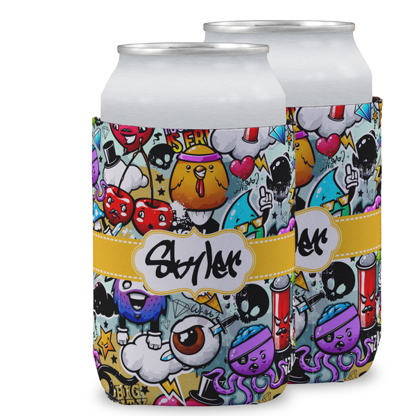 Custom Graffiti Can Cooler (12 oz) w/ Name or Text