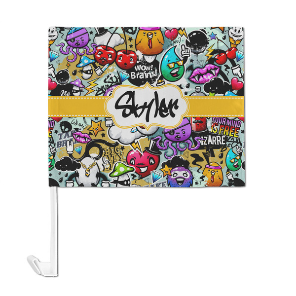 Graffiti Car Flag - Large - FRONT