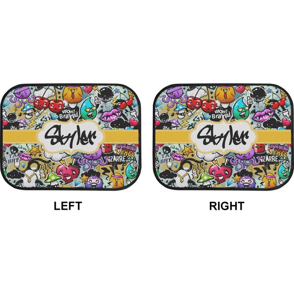 Graffiti Car Floor Mats (Back Seat) (Approval)