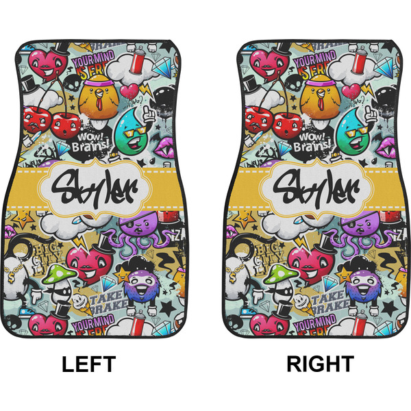 Graffiti Car Mat Front - Approval