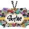 Graffiti Rear View Mirror Ornament (Personalized)