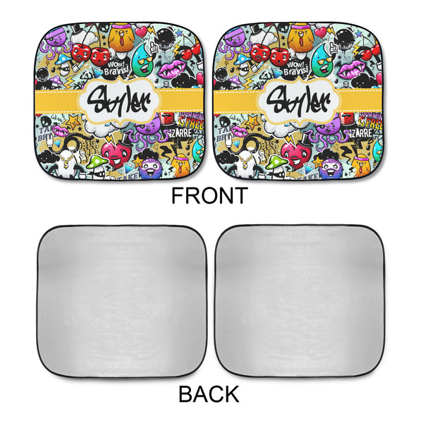 Graffiti Car Sun Shades - APPROVAL