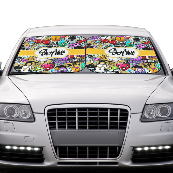 Graffiti Car Sun Shades - IN CONTEXT