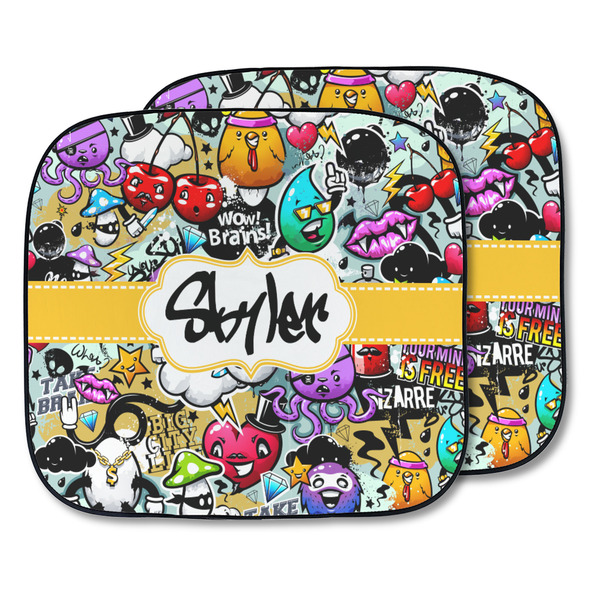 Custom Graffiti Car Sun Shade - Two Piece (Personalized)