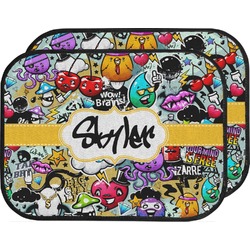 Graffiti Car Floor Mats (Back Seat) (Personalized)