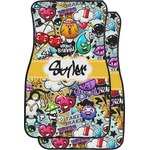 Graffiti Car Floor Mats (Front Seat) (Personalized)