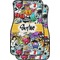 Graffiti Car Floor Mats (Front Seat) (Personalized)