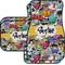 Graffiti Car Floor Mats Set - 2 Front & 2 Back (Personalized)