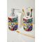 Graffiti Ceramic Bathroom Accessories - LIFESTYLE (toothbrush holder & soap dispenser)