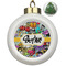 Graffiti Ceramic Ball Ornament - Christmas Tree (Personalized)