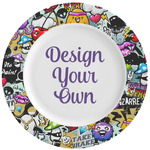 Graffiti Ceramic Dinner Plates (Set of 4) (Personalized)