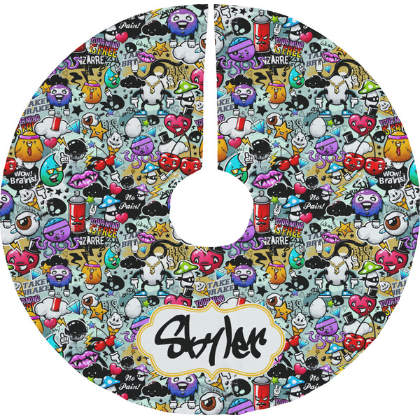 Custom Graffiti Tree Skirt (Personalized)