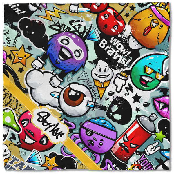 Graffiti Cloth Napkins - Personalized Lunch (Single Full Open)