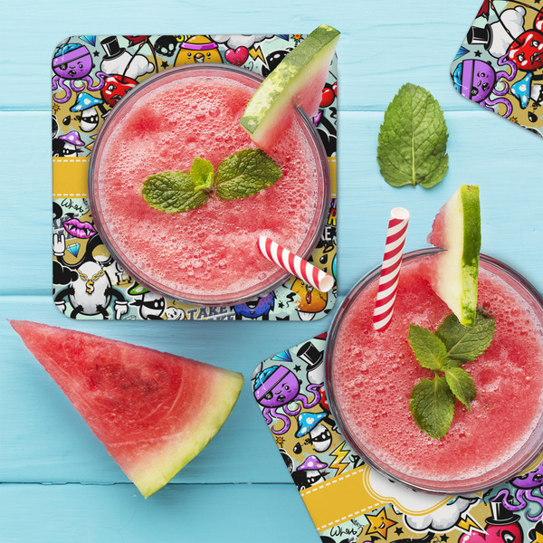 Graffiti Coaster Set - LIFESTYLE