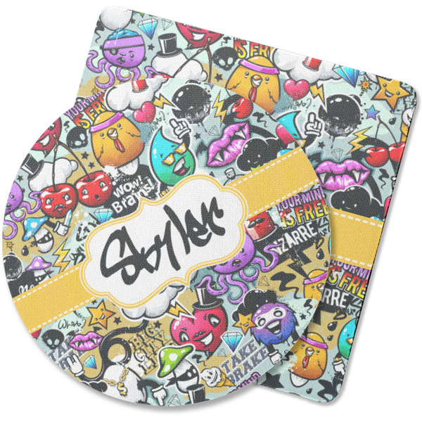 Custom Graffiti Rubber Backed Coaster (Personalized)