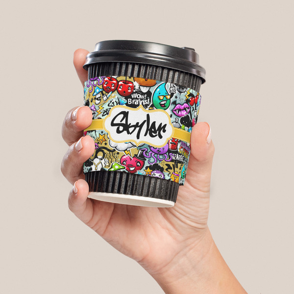 Graffiti Coffee Cup Sleeve - LIFESTYLE