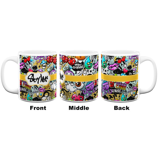 Graffiti Coffee Mug - 11 oz - White APPROVAL