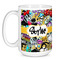 Graffiti Coffee Mug - 15 oz - White