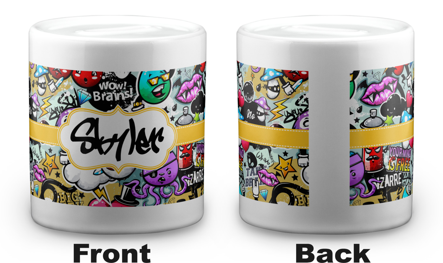 Graffiti Coin Bank (Personalized) YouCustomizeIt