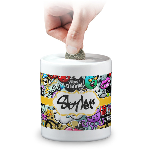 Custom Graffiti Coin Bank (Personalized)