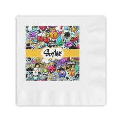 Graffiti Coined Cocktail Napkins (Personalized)