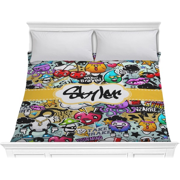 Custom Graffiti Comforter - King (Personalized)